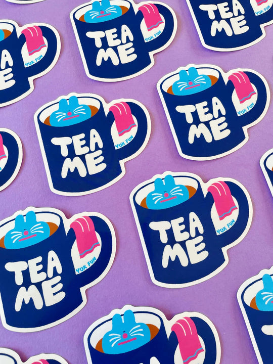 Tea Time Sticker by Yuk Fun