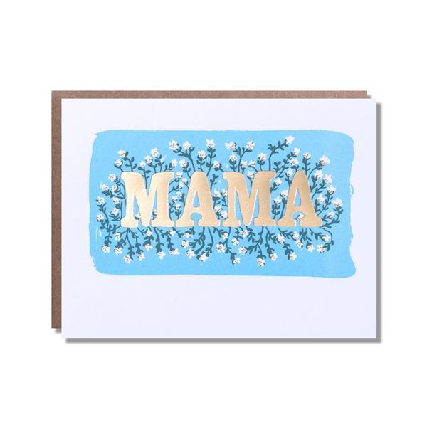 Floral Foil Mama Greetings Card
