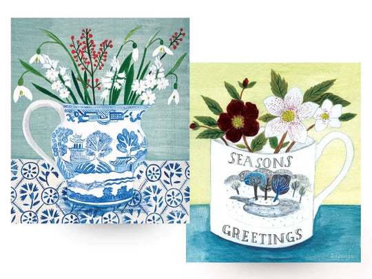 Seasons Greetings & Snowdrops in Jug Card Pack