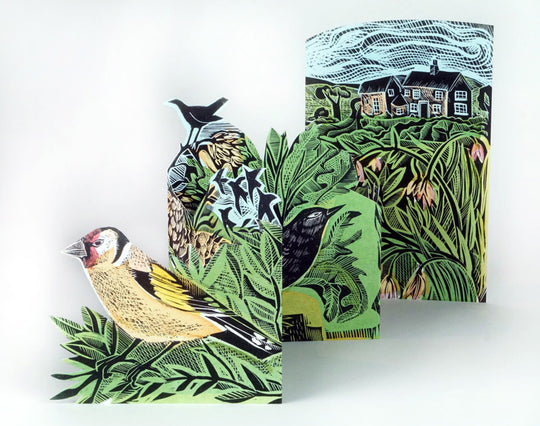 Garden Birds Fold Out Card