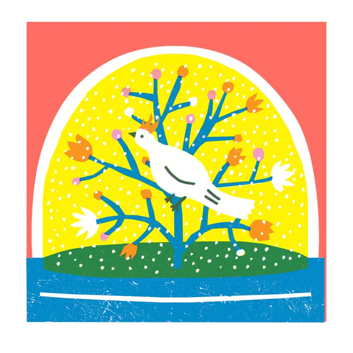 Bird Snowglobe Card
