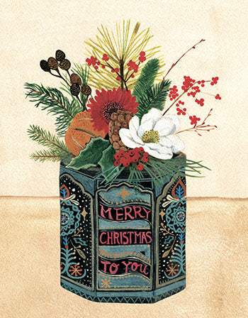 Christmas Tin Christmas Card Pack