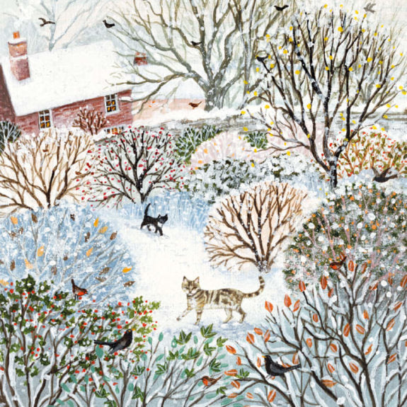 Cottage Garden in Winter Christmas Card Pack