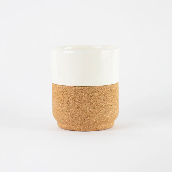 Cork & Ceramic Mug, Cream