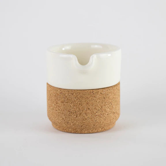 Cork & Ceramic Milk Jug, Cream