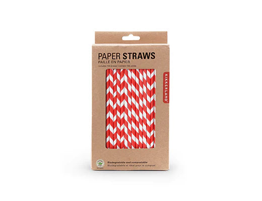 Paper Straws Red
