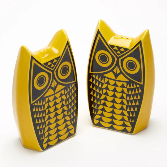 Hornsea Owl Cruet Set- Yellow