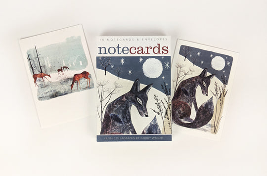 Midnight Fox / Woodland Clearing Notecard Set