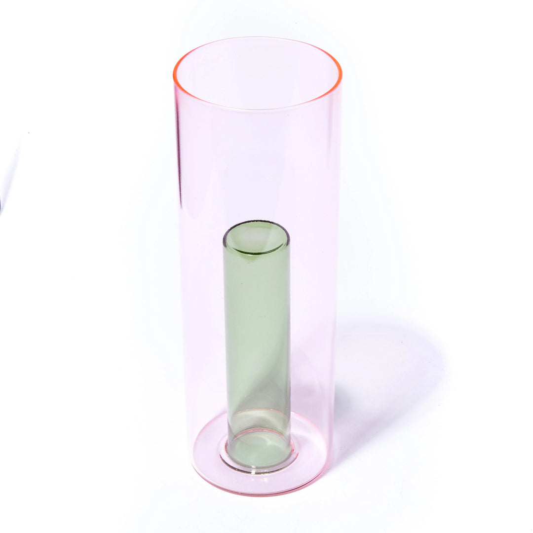 Reversible Vase, Pink/Green