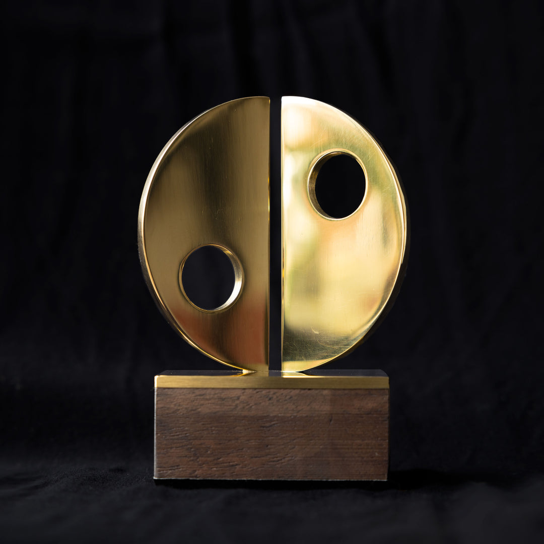 Barbara Hepworth Semi Circle Brass Object