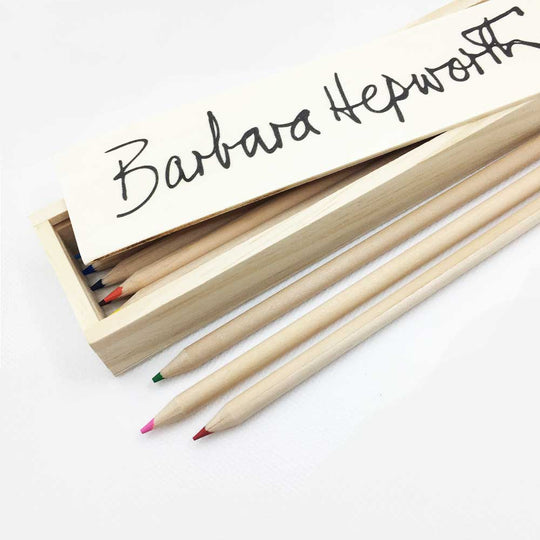 Crayon Set with Barbara Hepworth Signature