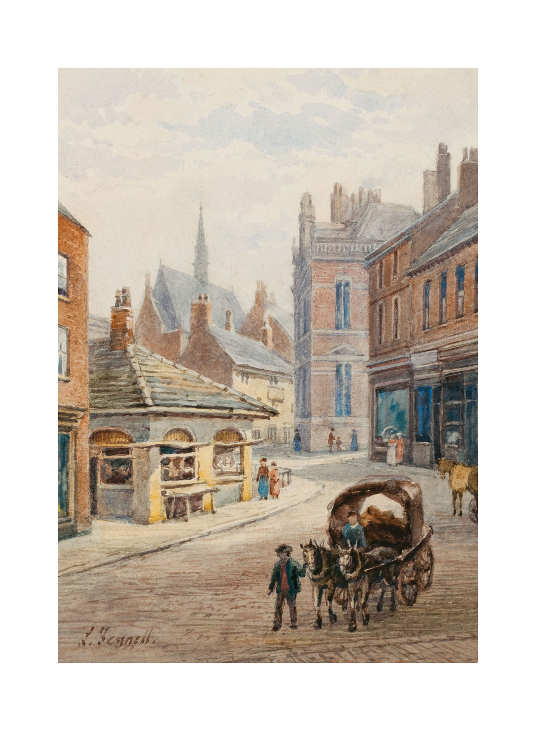 Louisa Fennell, Bull Ring, 1902 - A2 Print