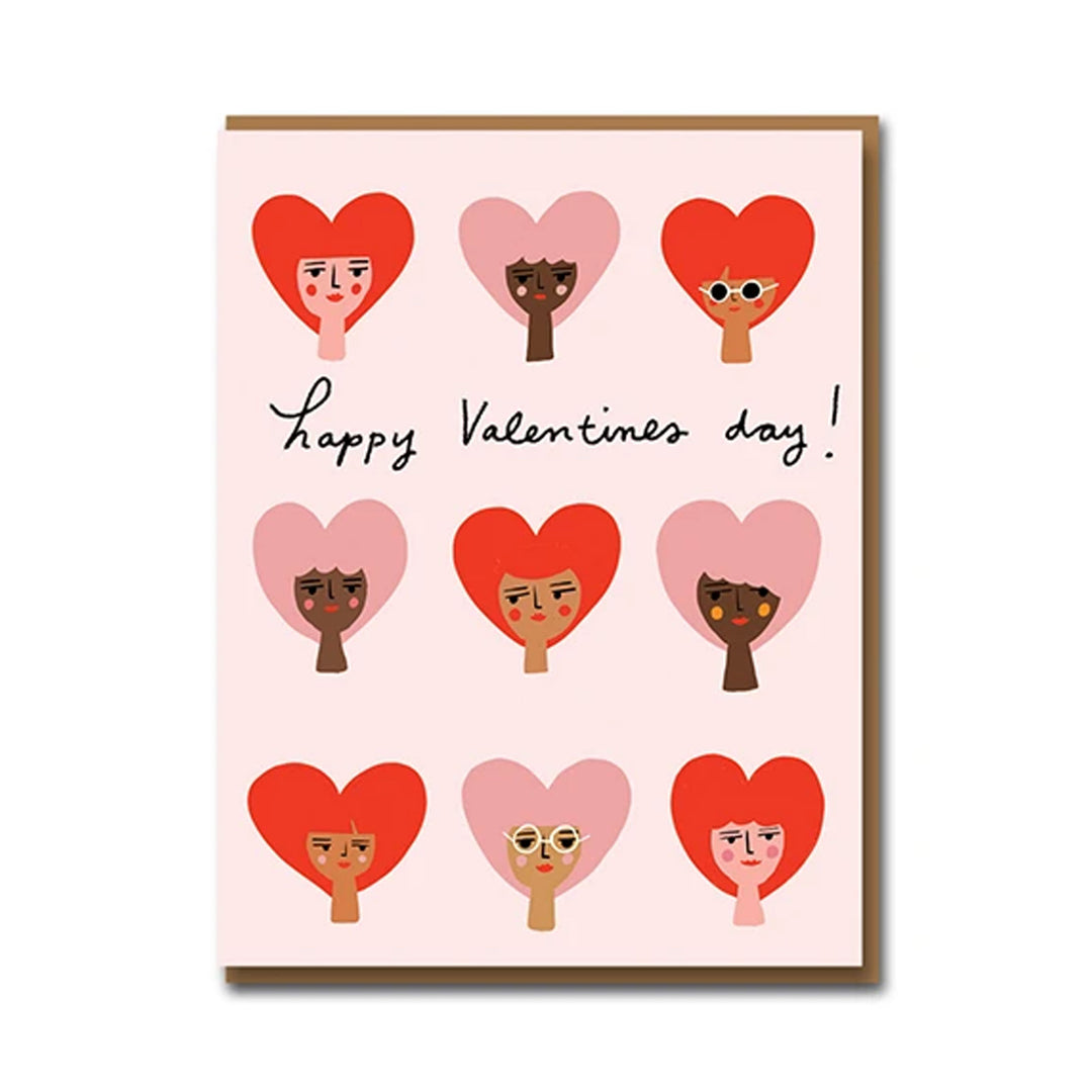 Heart Babes Greetings Card
