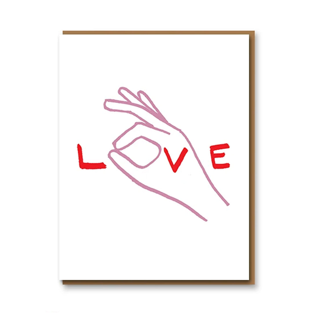 Love Hand Greetings Card