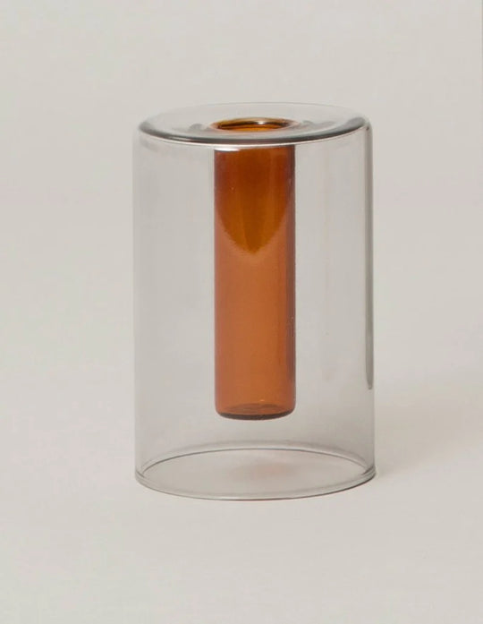 Mini Reversible Vase Grey / Orange