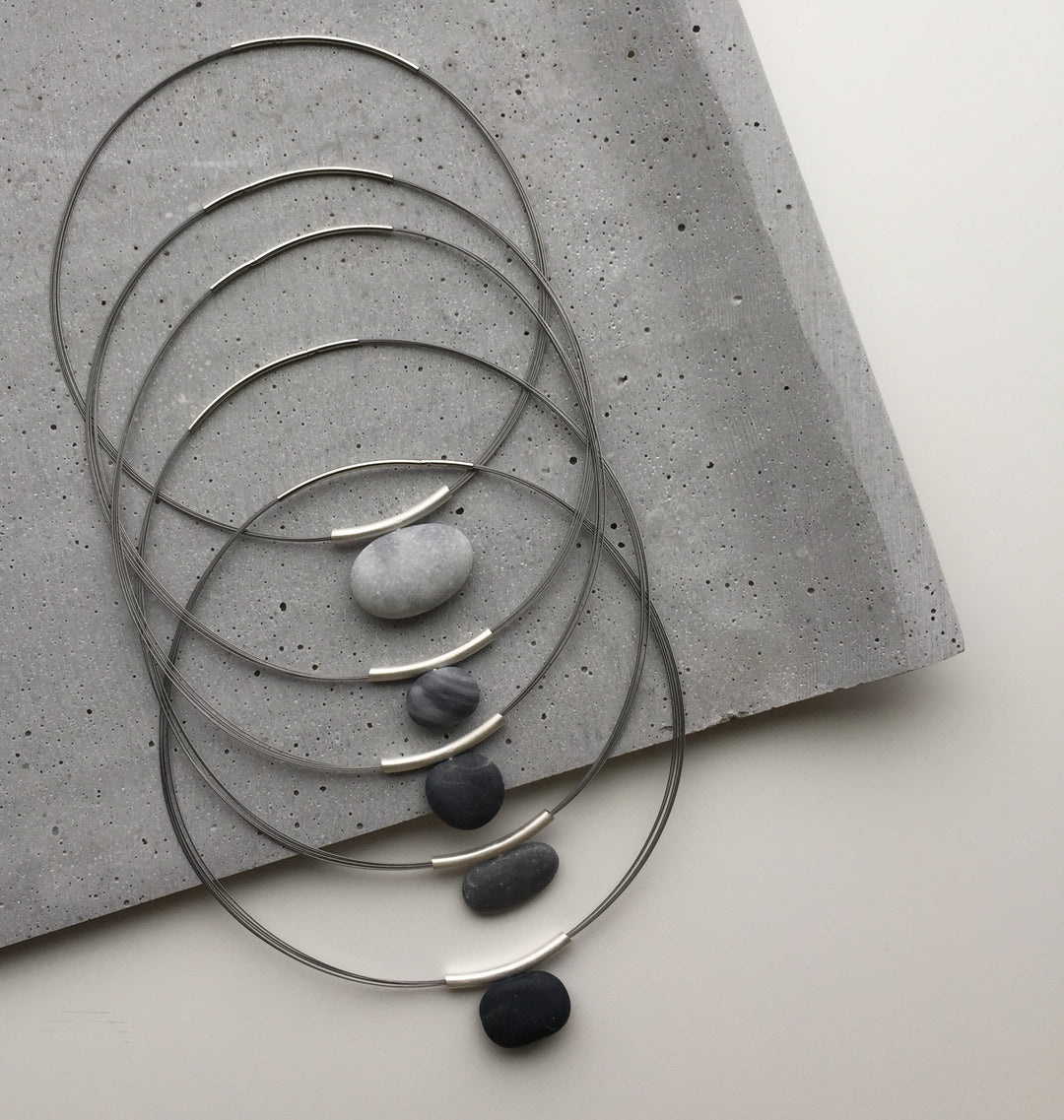 Pebble Pendant Silver