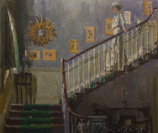 Ethel Sands Descending the Staircase at Newington