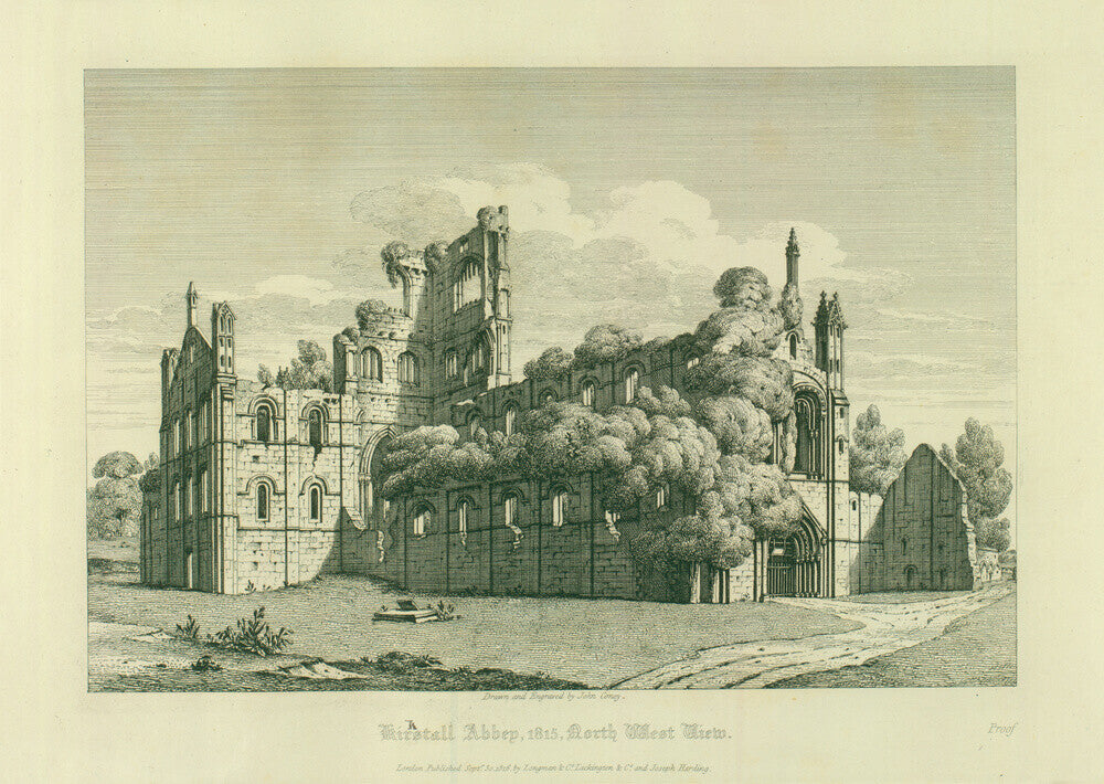 Kirkstall Abbey (North West View)