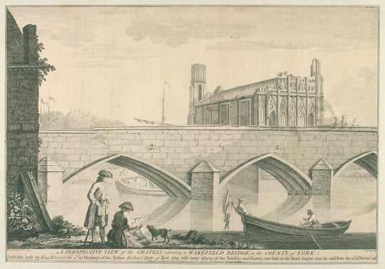 George Fleming, A perspective view of the Chapel adjoining to Wakefield bridge, 1743