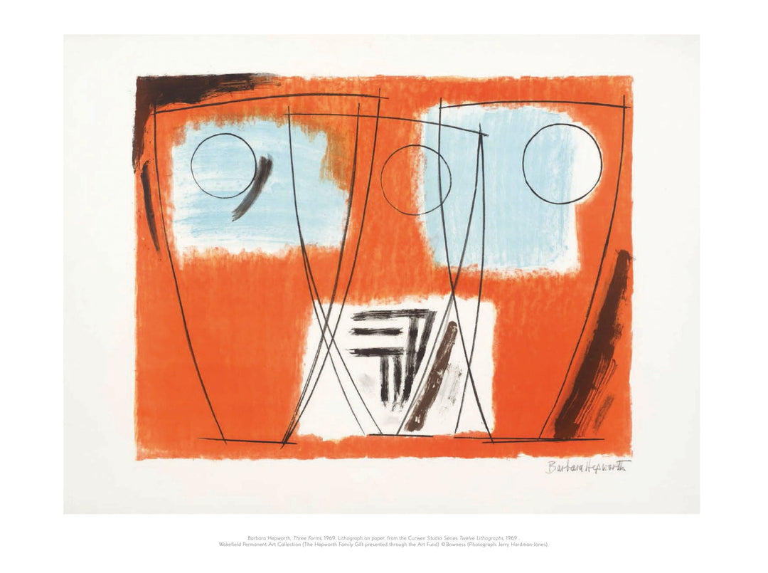 Barbara Hepworth Mini Print: Three Forms