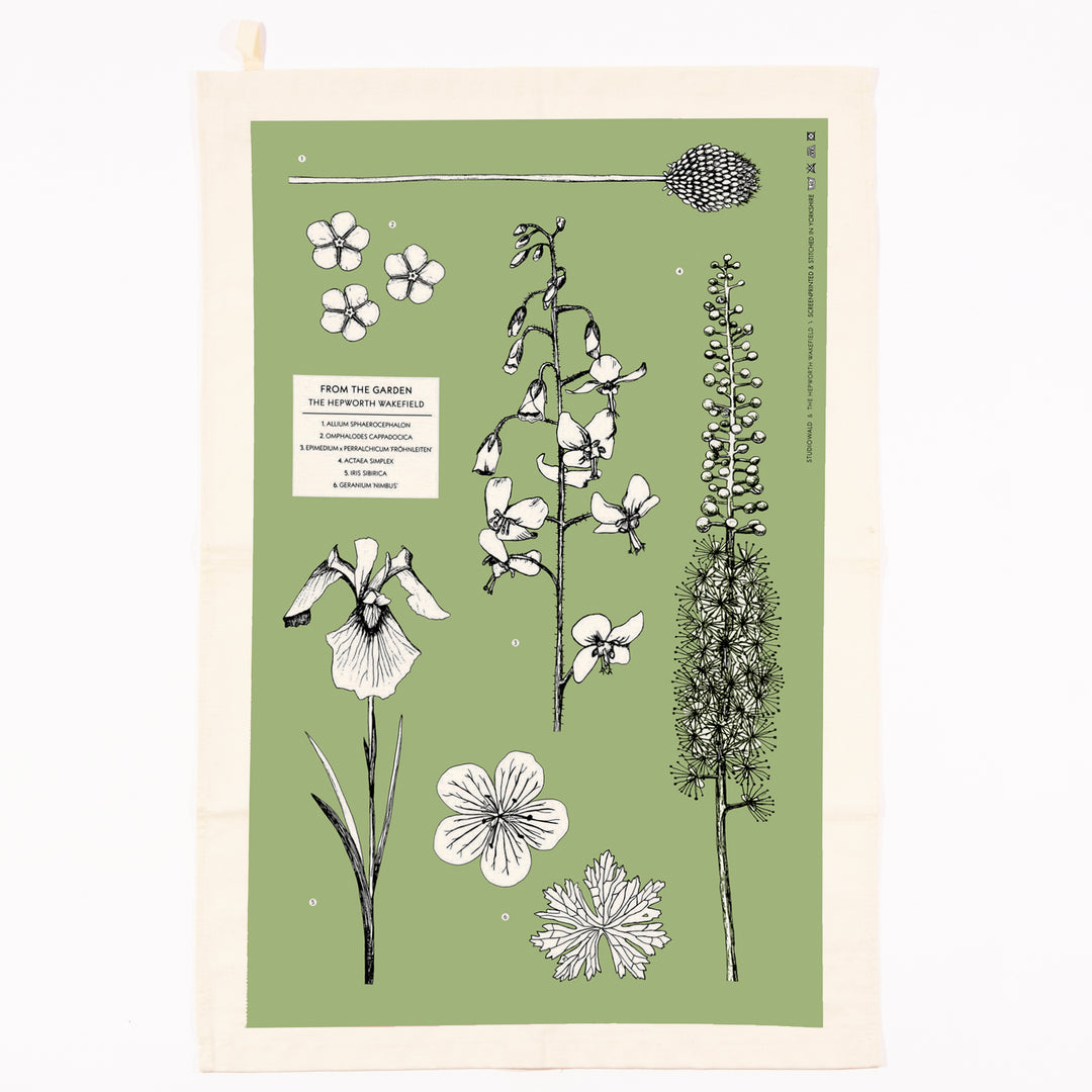 From the Garden Teatowel by The Hepworth Wakefield X Studio Wald