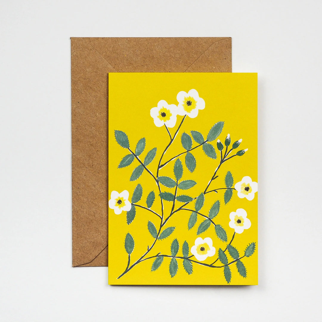 Wild Rose Greetings Card